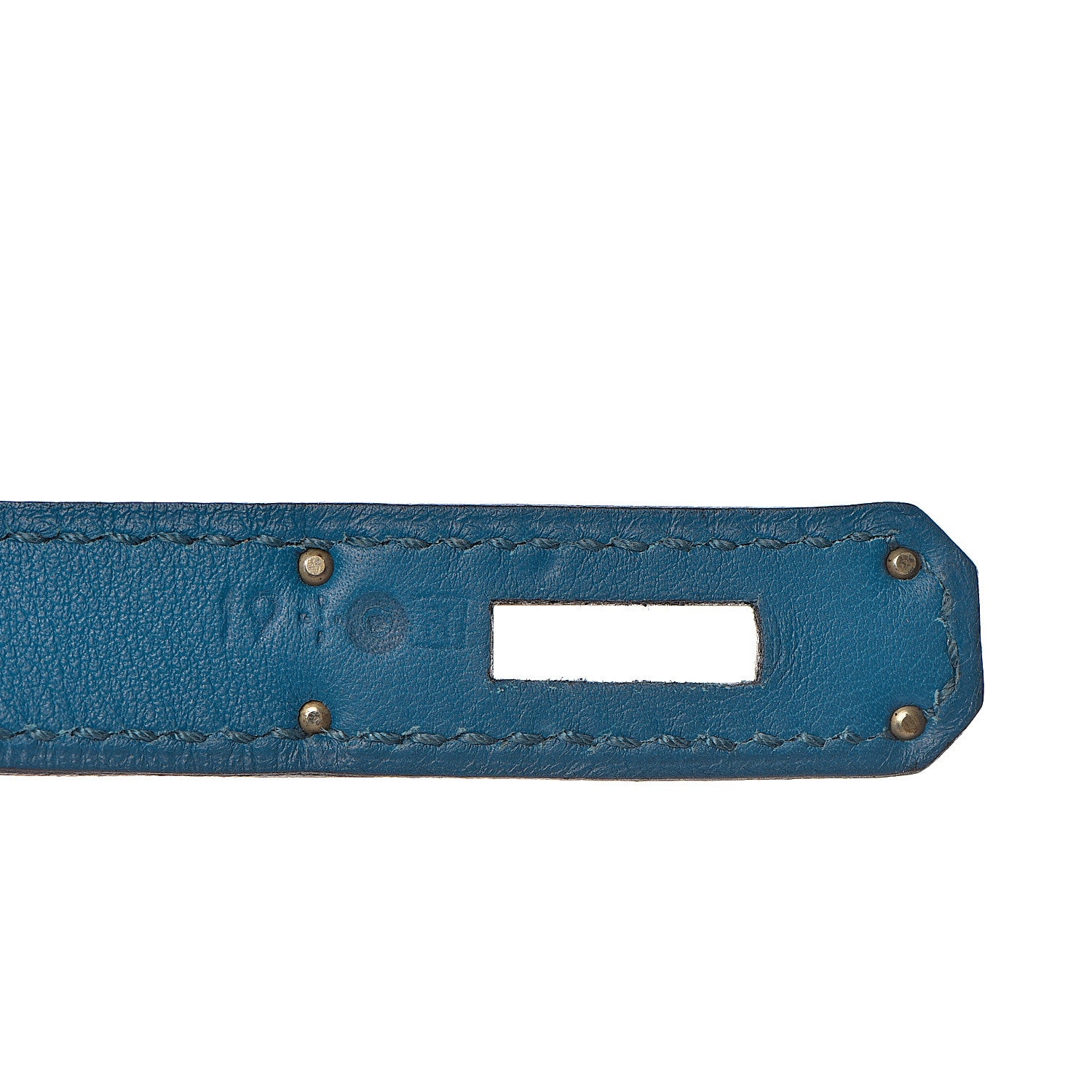 Hermes Swift Grain d'H Ghillies Kelly 35 Bleu Izmir 9 of 44