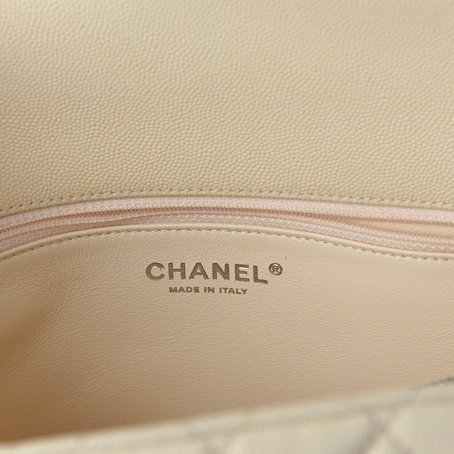 Chanel Caviar Lizard Quilted Medium Coco Handle Flap White 6 of 10
