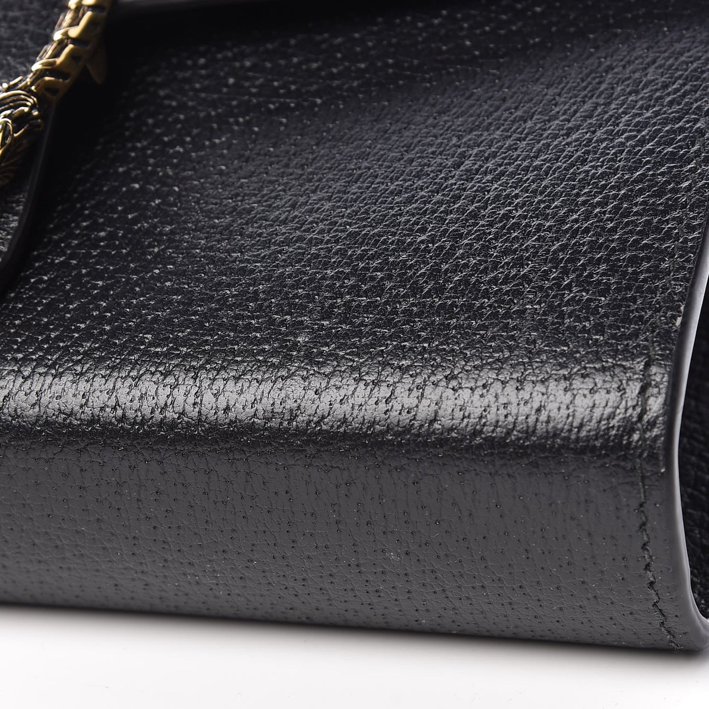 Calfskin Web Mini Dionysus Chain Wallet Black