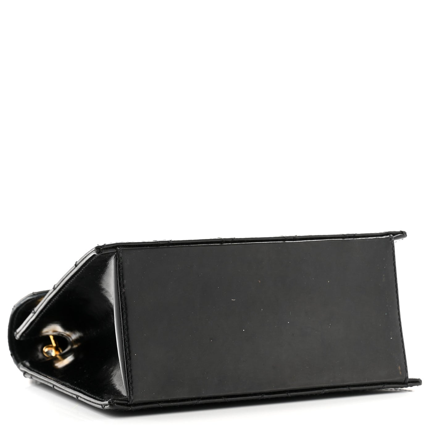 Patent Medium Kelly Flap Black