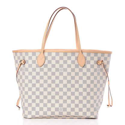 Louis Vuitton Damier Azur Neo Neverfull MM Rose Ballerine 3 of 12