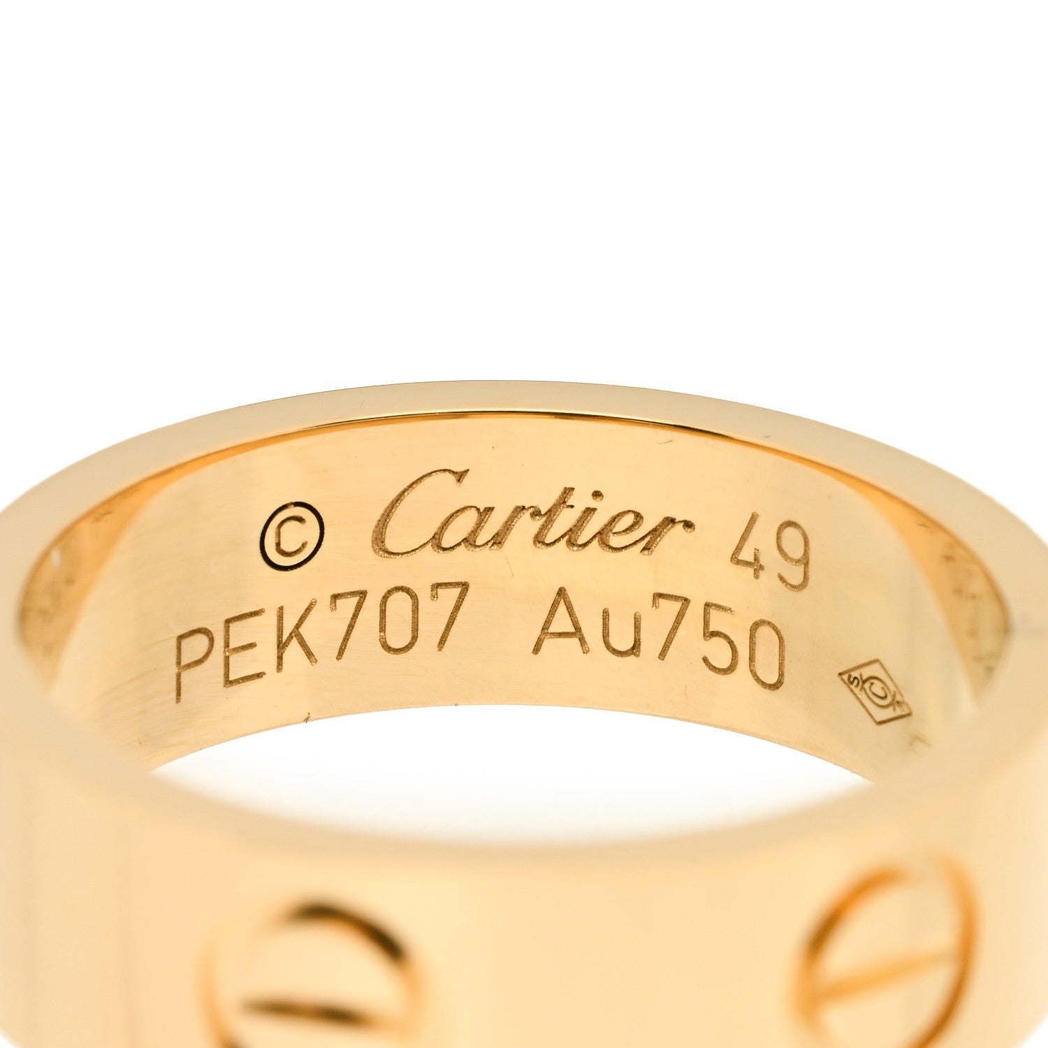 Cartier 18K Yellow Gold 5.5mm LOVE Ring 49 5 4 of 5