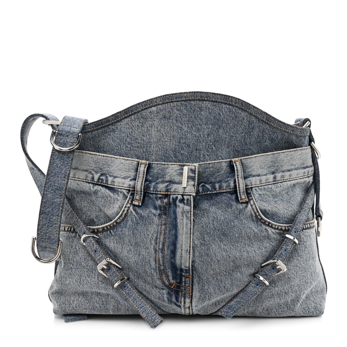 Boyfriend Denim Medium Voyou Bag Medium Blue