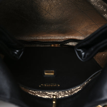 Chanel Calfskin Quilted Maxi Chain Hobo Black 5 of 10