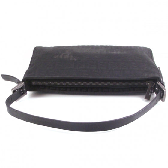 Fendi Zucchino Shoulder Bag Black 6 of 11