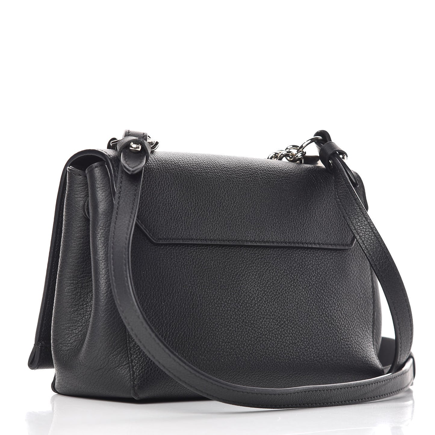 Calfskin Lockme II Chain Bag BB Black