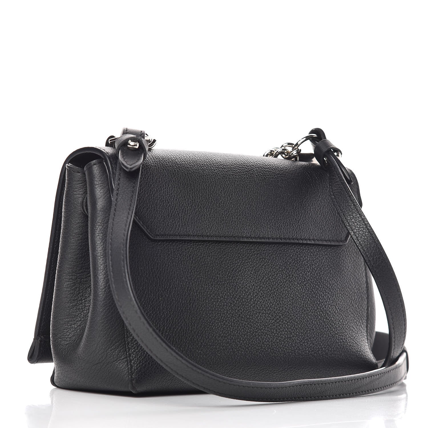 Louis Vuitton Calfskin Lockme II Chain Bag BB Black 3 of 11