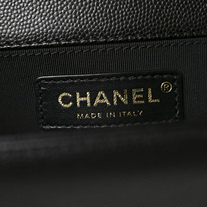 Chanel Caviar Quilted Medium Boy Flap Black 6 of 11