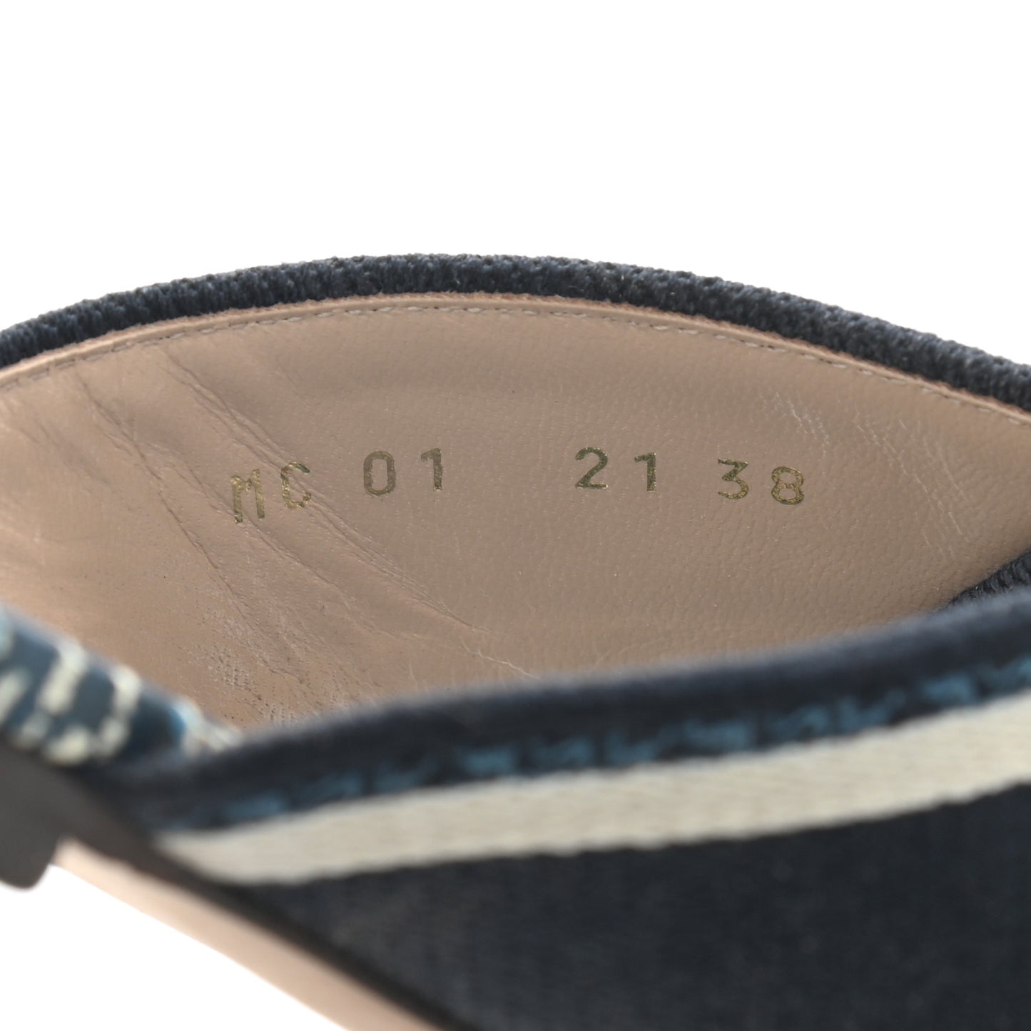 Canvas Palms Embroidered Dway Criss Cross Slide Sandals 38 Indigo Blue