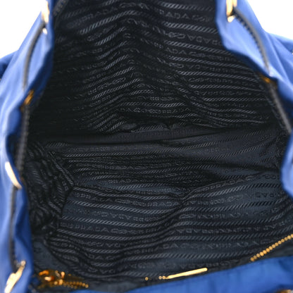 Prada Tessuto Nylon Saffiano Vela Backpack Bleuette 5 of 9