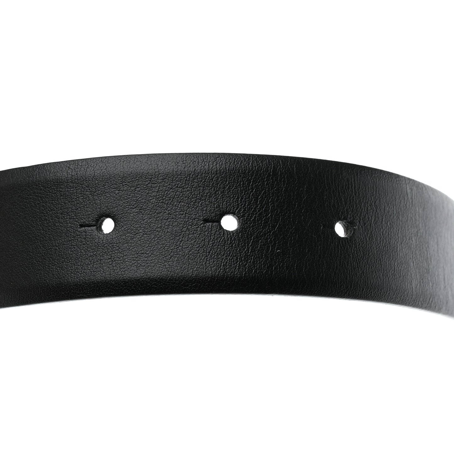 Calfskin Pearl Crystal CC Belt 80 32 Black