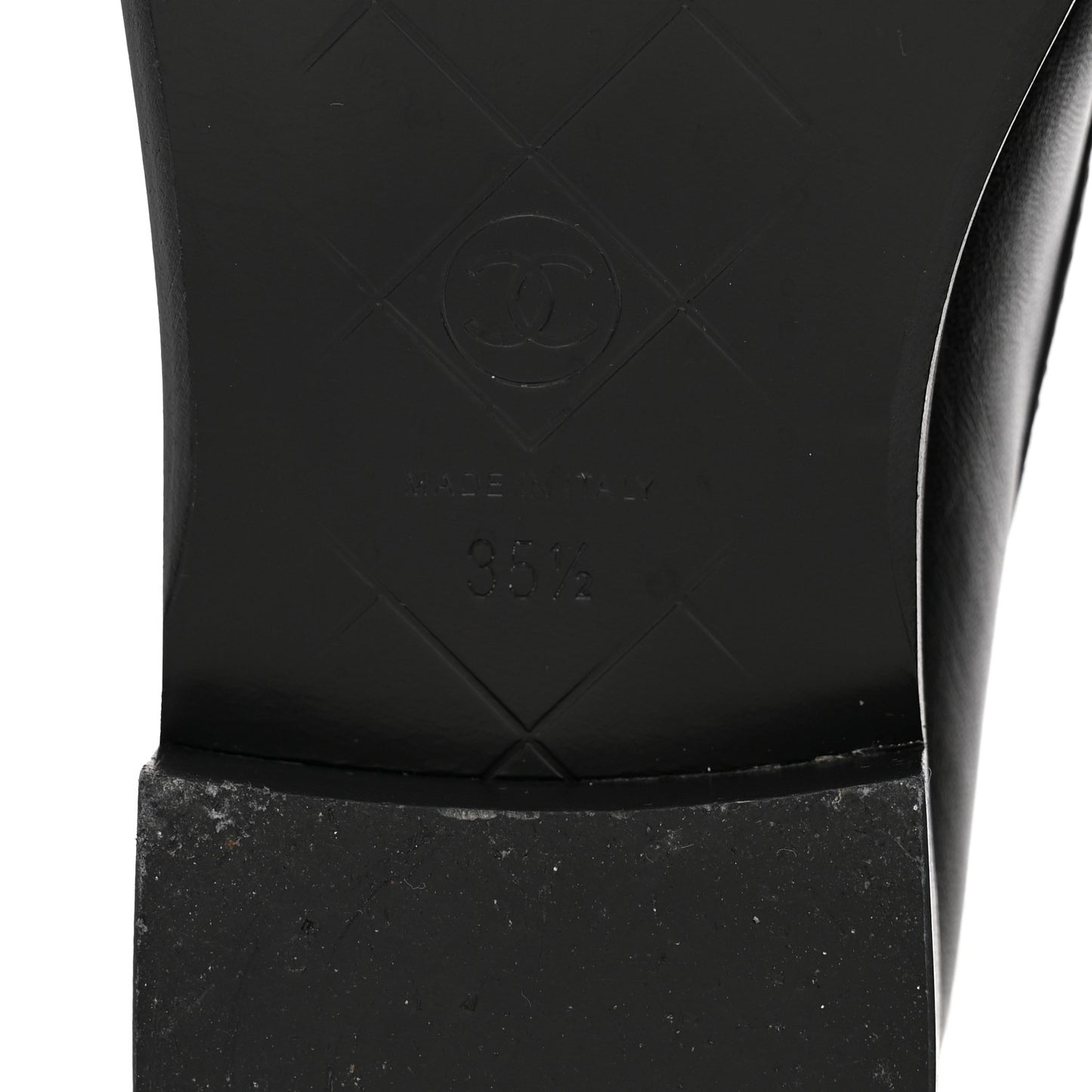 Lambskin Quilted CC Turnlock Loafers 35.5 Black