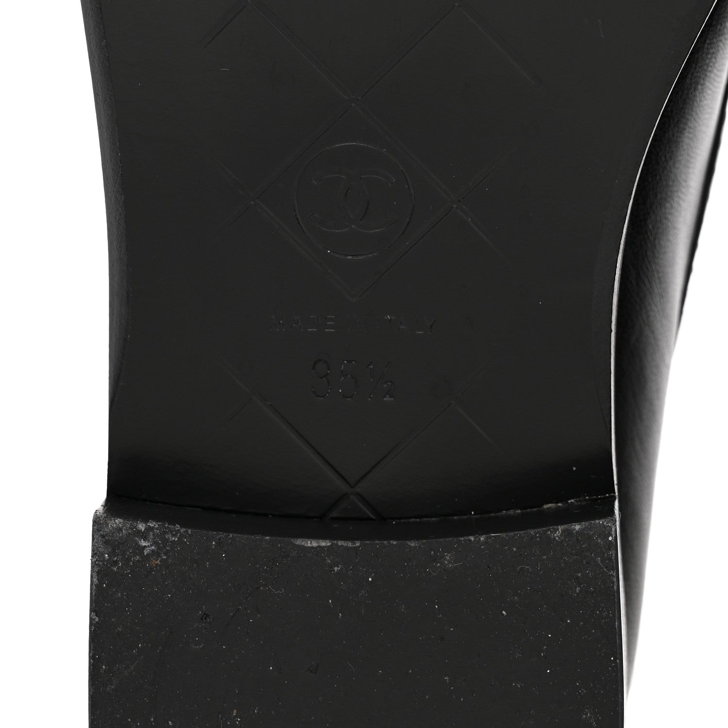 Chanel Lambskin Quilted CC Turnlock Loafers 35.5 Black 7 of 12
