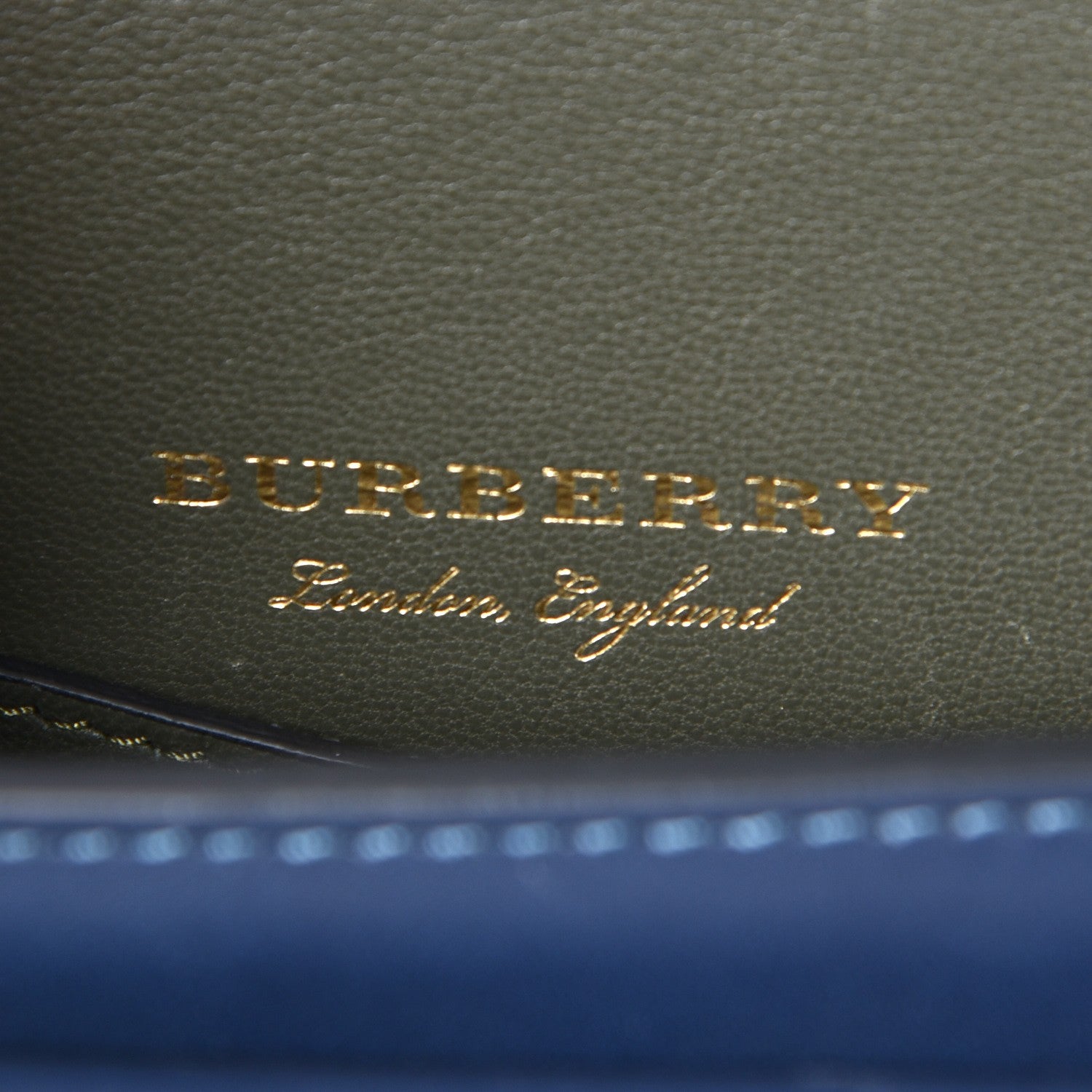 Burberry Calfskin Mini Saddle Bag Mid Indigo 6 of 8