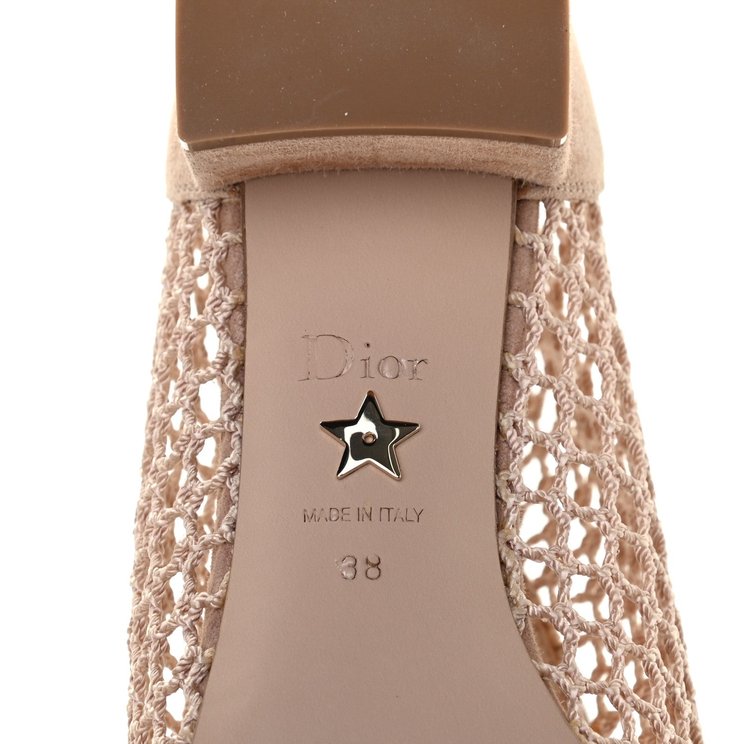 Christian Dior Suede Resille Naughtily-D 30mm Ankle Boots 38 Nude 6 of 8