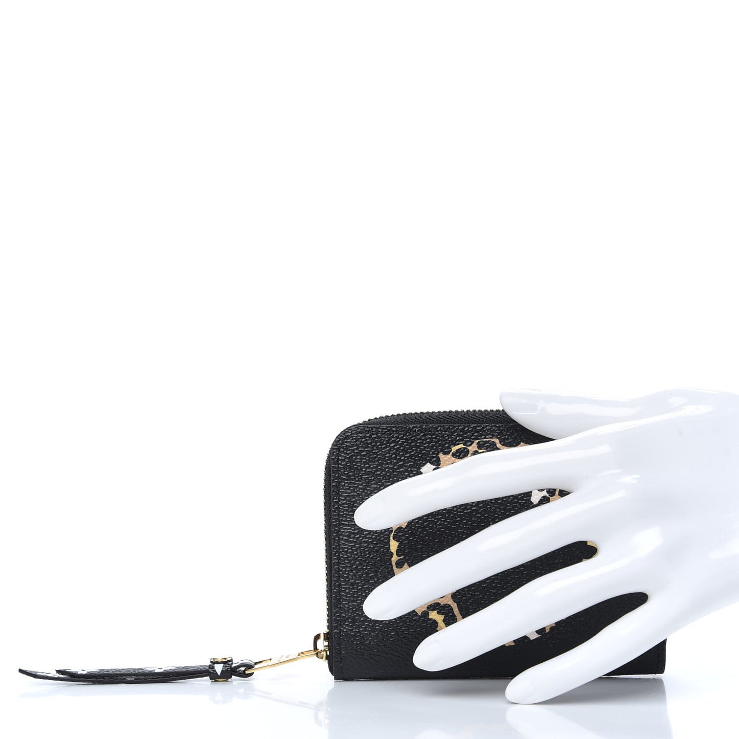 Monogram Giant Jungle Zippy Coin Purse Black