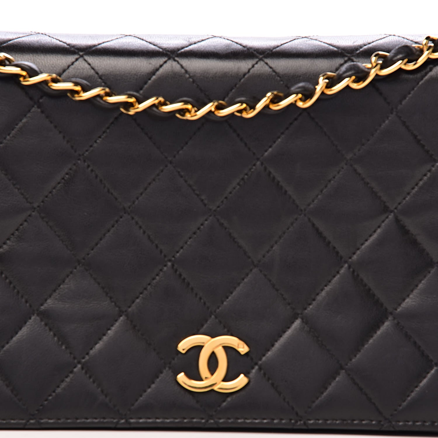 Chanel Lambskin Quilted Small Single Flap Black 12 of 12