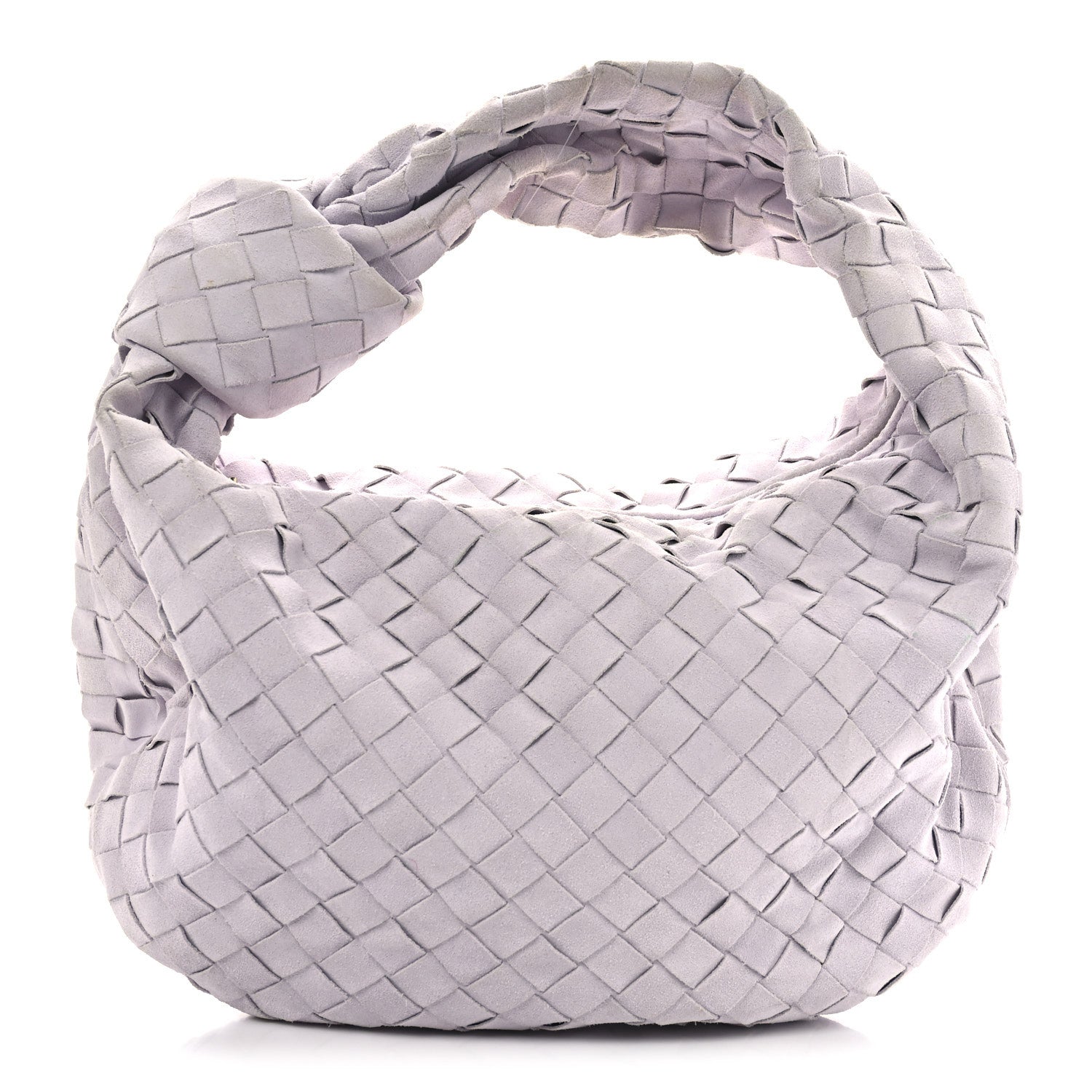 Bottega Veneta Suede Calfskin Intrecciato Teen Jodie Hobo Mirth Washed 1 of 11