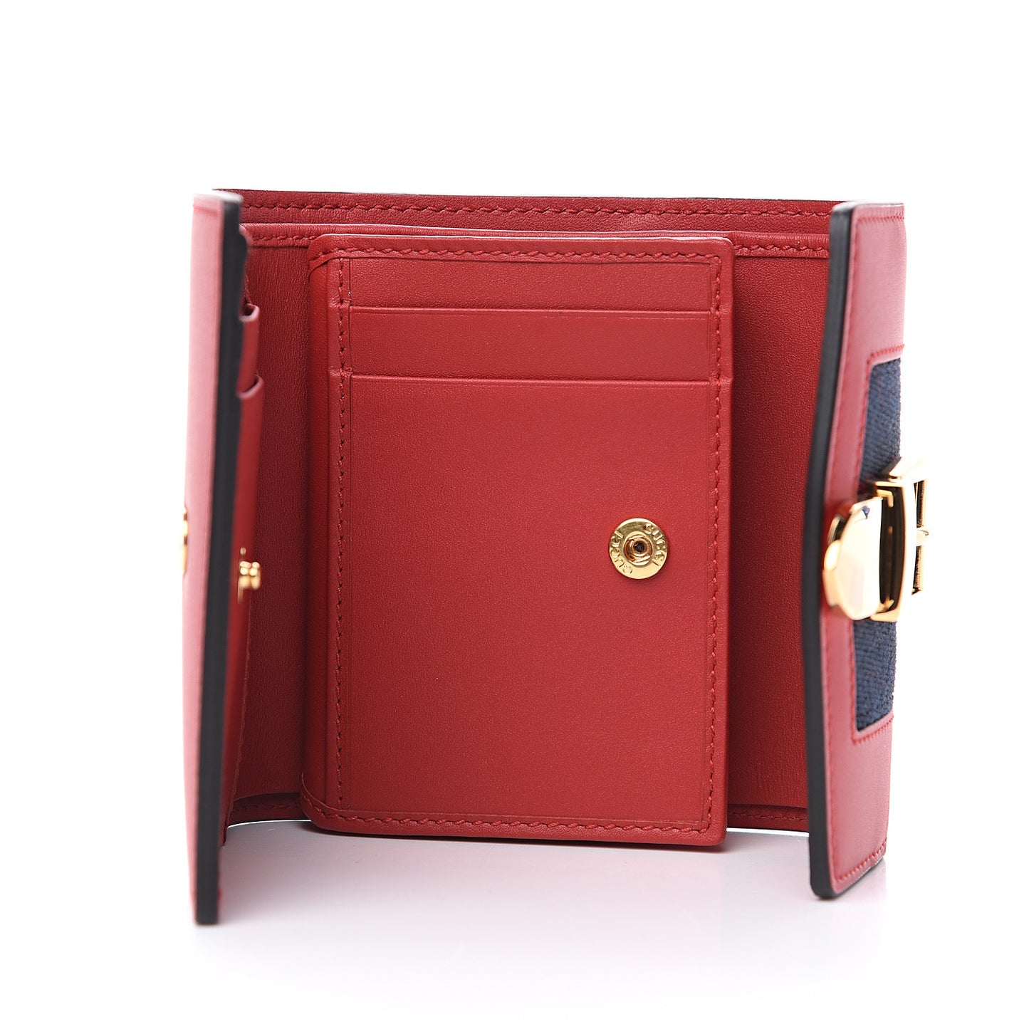 Calfskin Sylvie Wallet Hibiscus Red