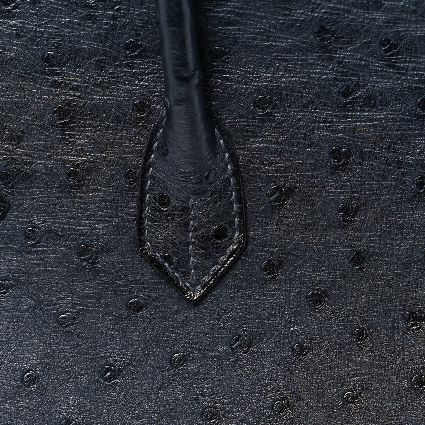 Ostrich Birkin 35 Bleu Indigo
