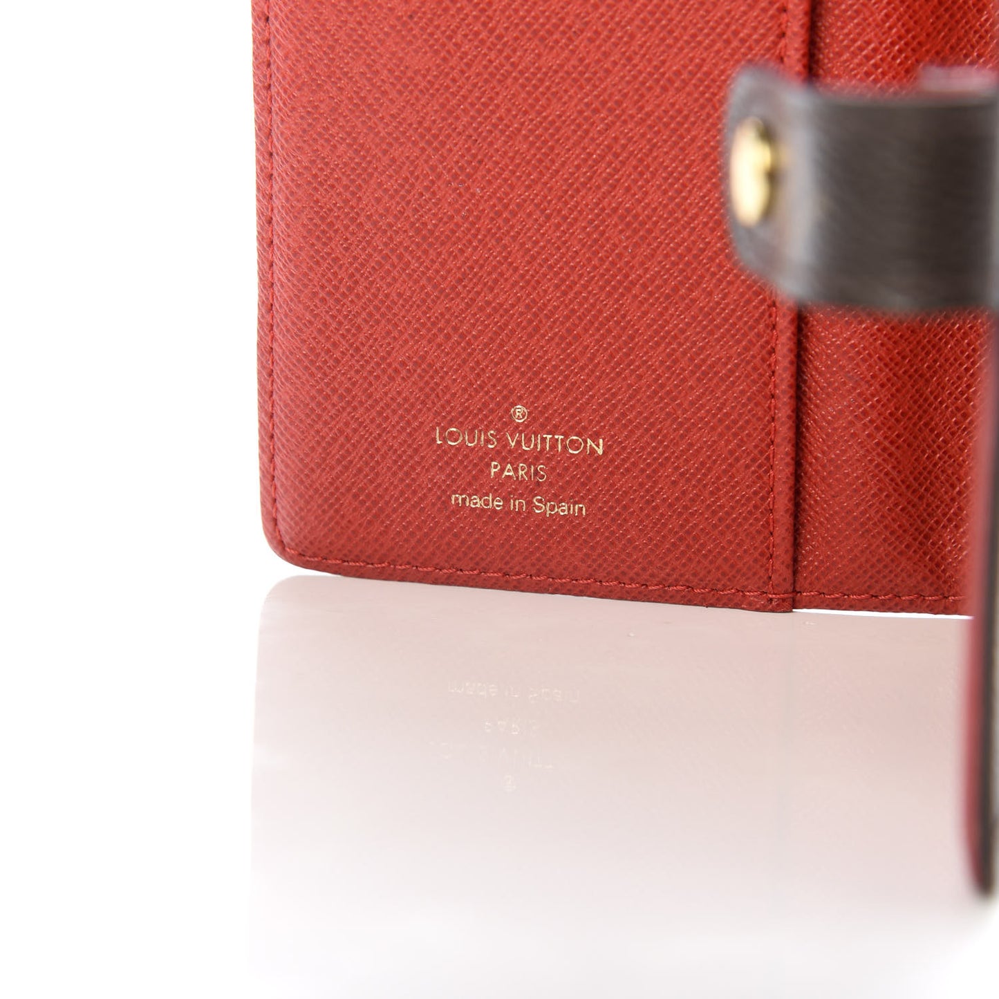 Monogram Groom Small Ring Agenda Cover Red