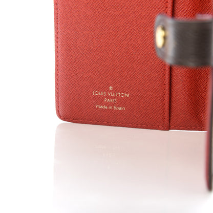 Louis Vuitton Monogram Groom Small Ring Agenda Cover Red 5 of 6