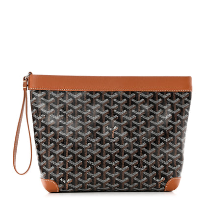 Goyard Goyardine Conti Pouch Black Gold 1 of 6