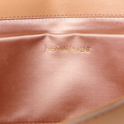 Saint Laurent Textured Calfskin Monogram Large Belle De Jour Clutch Beige 6 of 9