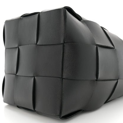 Bottega Veneta Nappa Maxi Intrecciato Cassette Bucket Bag Black 9 of 11