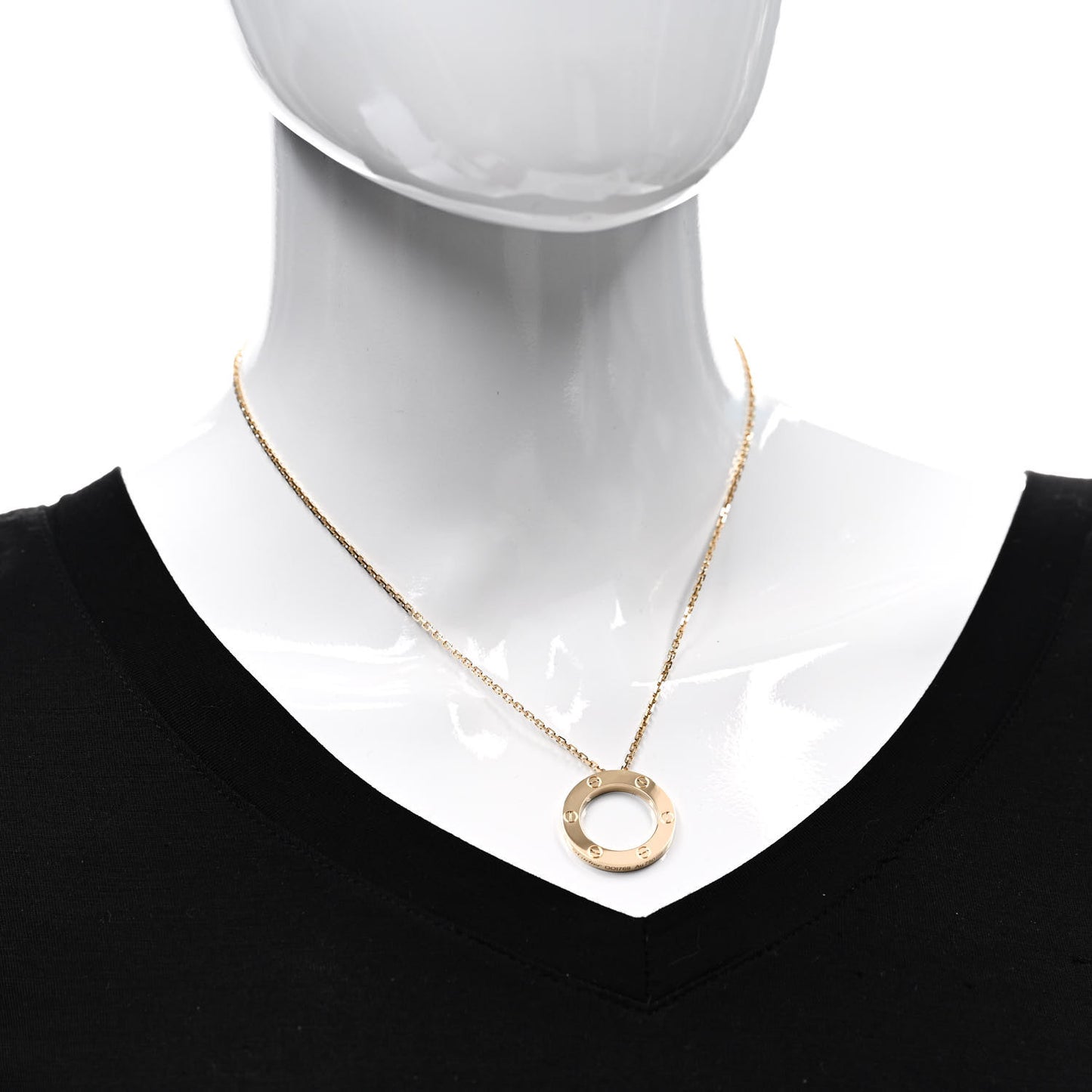 18K Yellow Gold LOVE Pendant Necklace