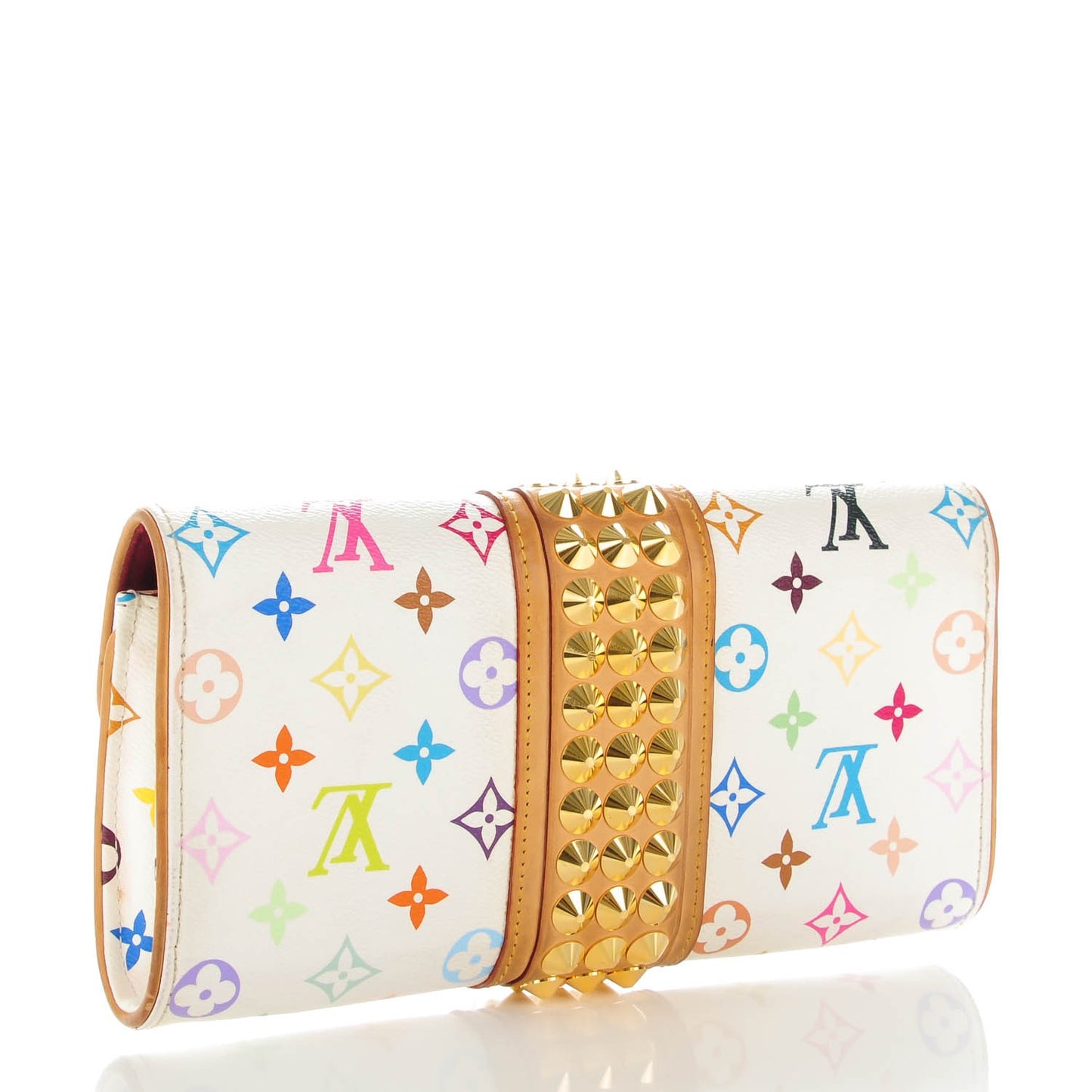 Monogram Multicolor Courtney Clutch White