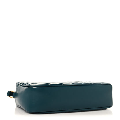 Saint Laurent Calfskin Matelasse Monogram Lou Camera Bag Sea Turquoise 4 of 11