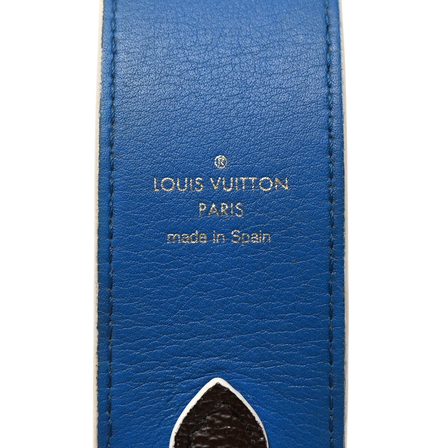 Louis Vuitton Monogram Bandouliere Shoulder Strap Blue 3 of 4