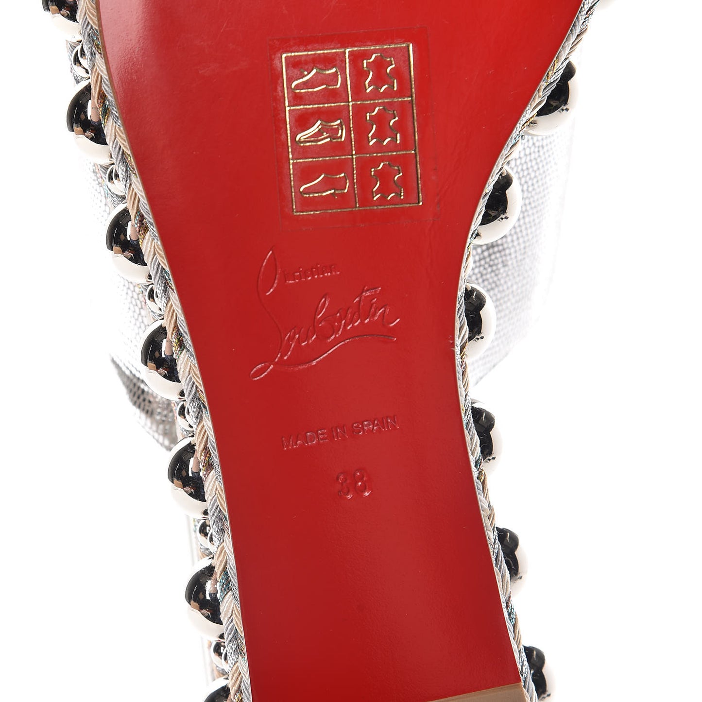 Laminato Lizard Embossed Janibasse 60 Mules 38 Latte Silver