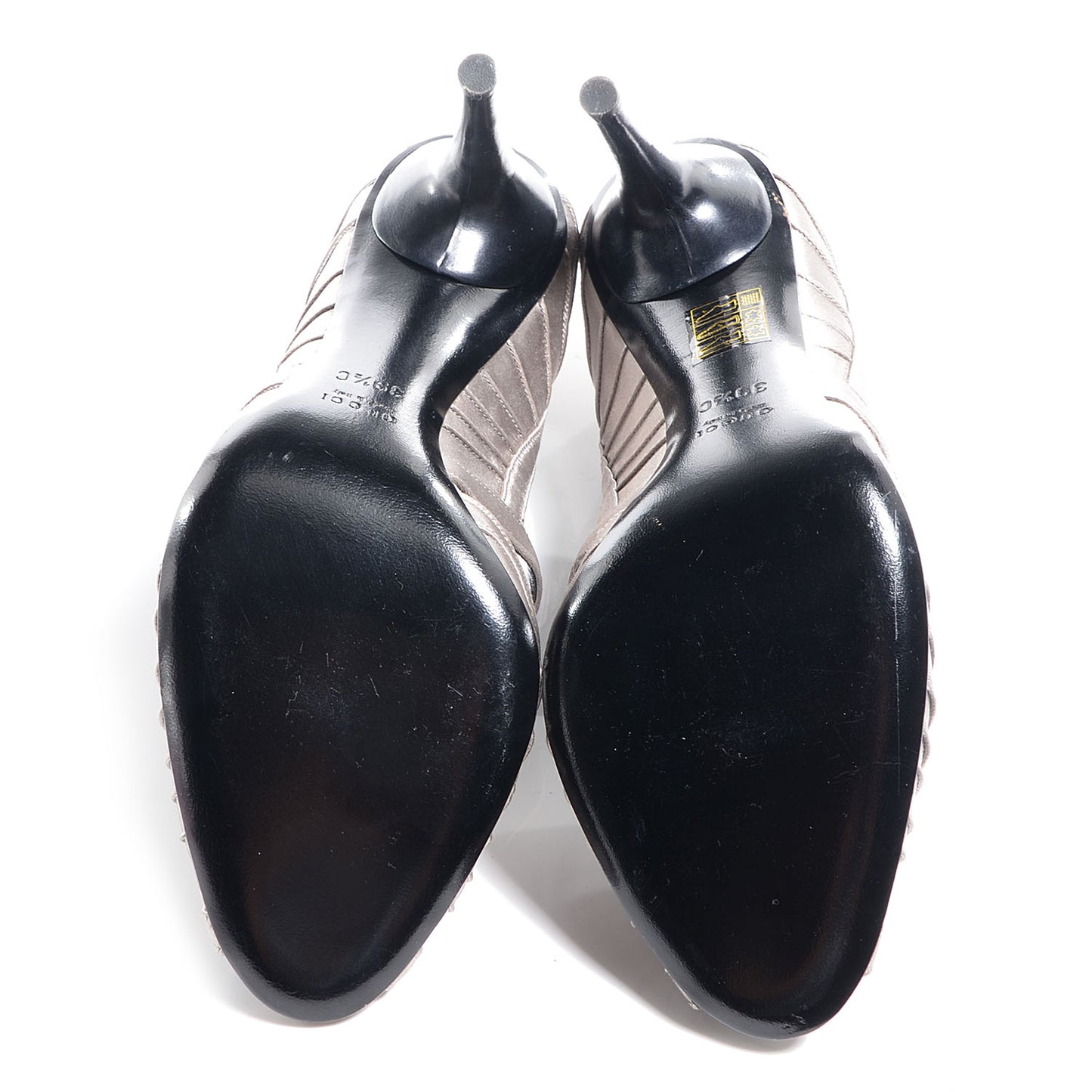 Satin Bow Pumps 39.5 Silver