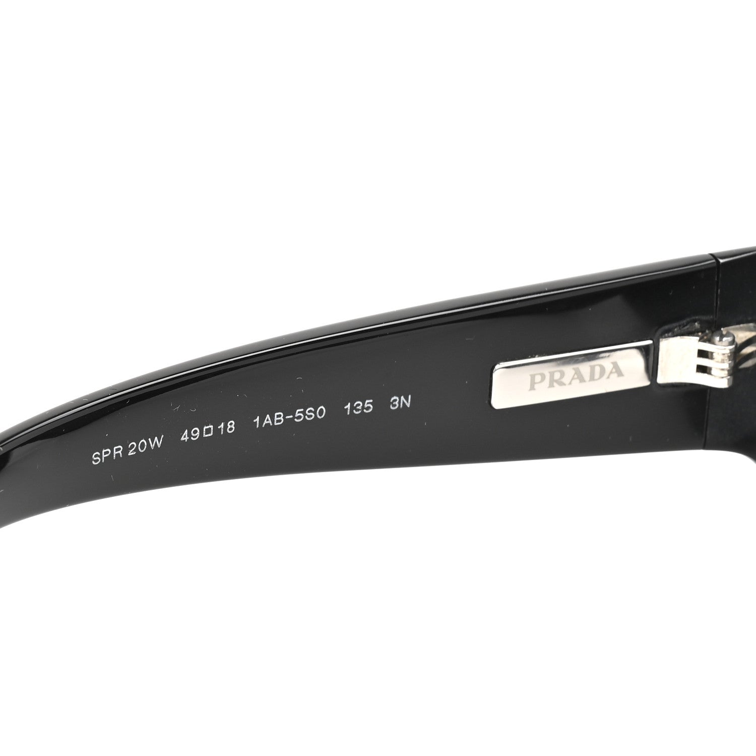 Prada Acetate Sunglasses SPR 20W Black 5 of 8