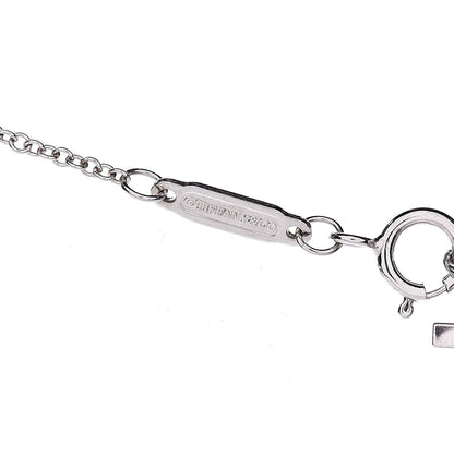 Tiffany 18K White Gold Large T Smile Pendant Necklace 5 of 6