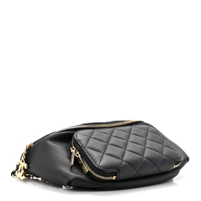Chanel Caviar Quilted Business Affinity Waist Belt Bag Black 4 of 11