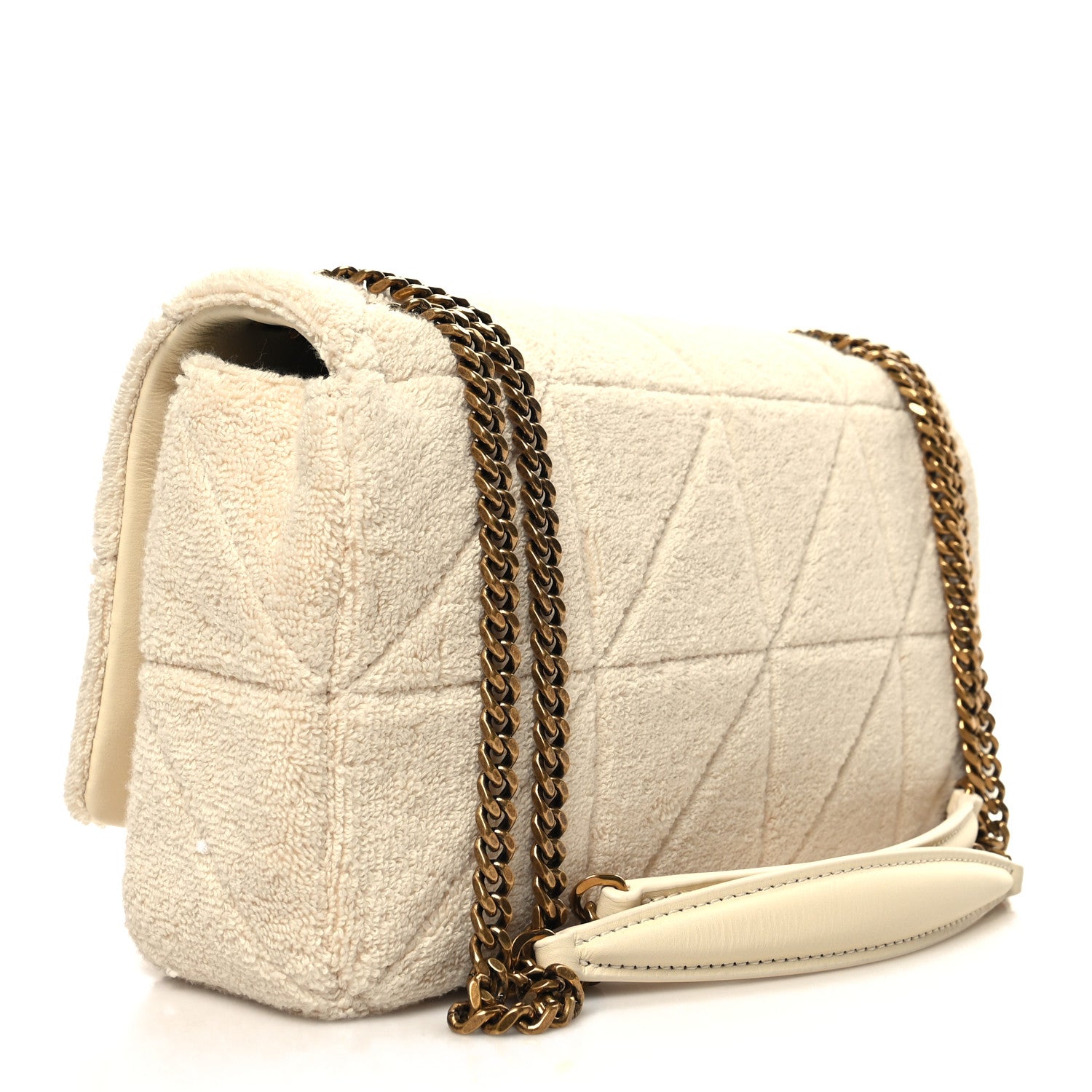 Saint Laurent Terry Patchwork Monogram Medium Jamie Tropical Sand 3 of 10