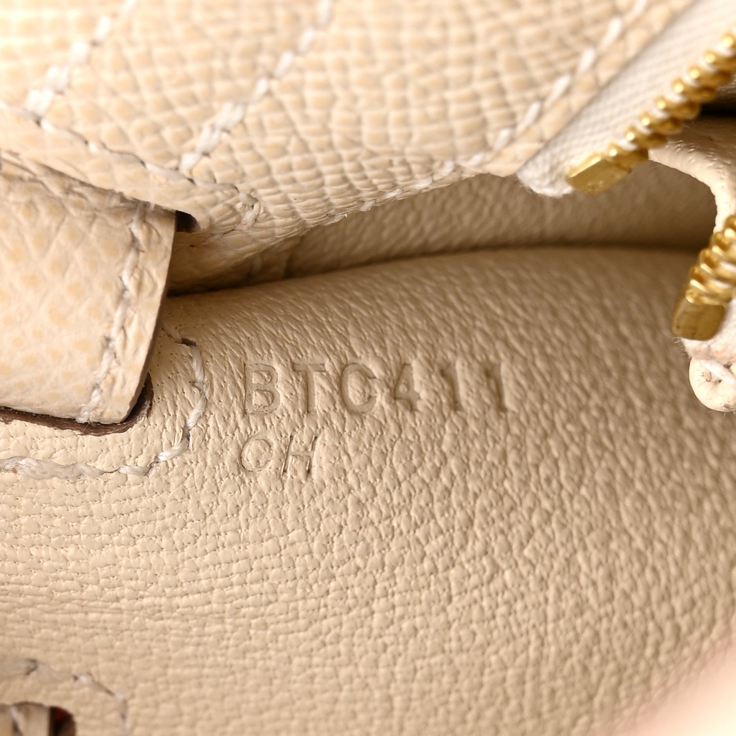 Hermes Epsom Kelly Sellier 25 Craie 7 of 10