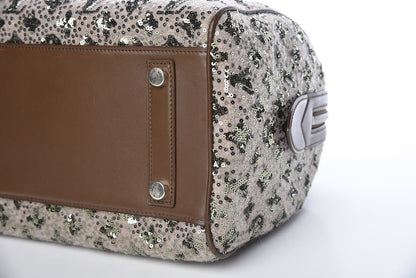 Louis Vuitton Sequin Monogram Sunshine Express Speedy Kaki 10 of 18