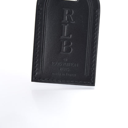 Louis Vuitton Calfskin Luggage Tag Black 3 of 5