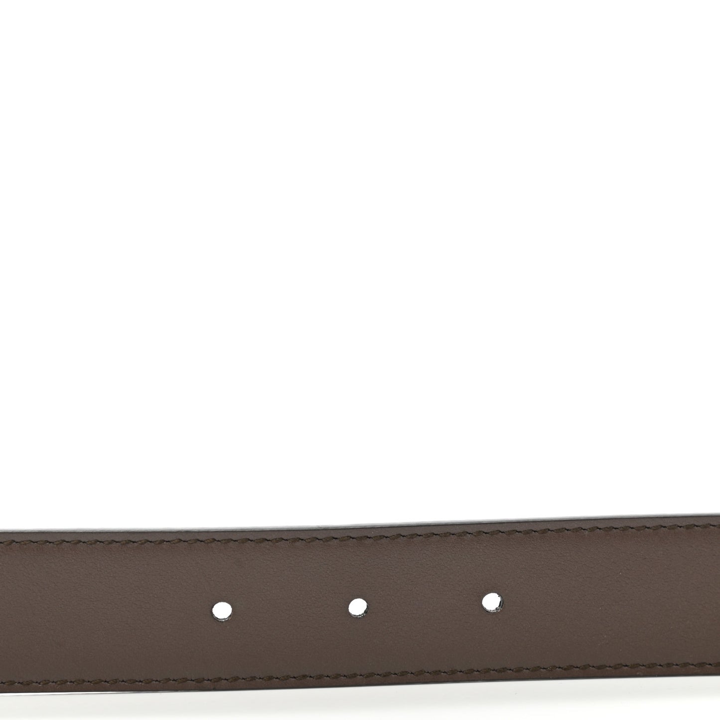 GG Supreme Monogram Plutone Calfskin Double G Reversible 30mm Belt 85 34 Beige Ebony New Acero