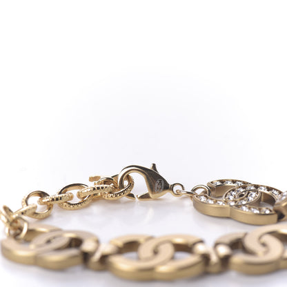 Chanel Crystal CC Bracelet Gold 5 of 6