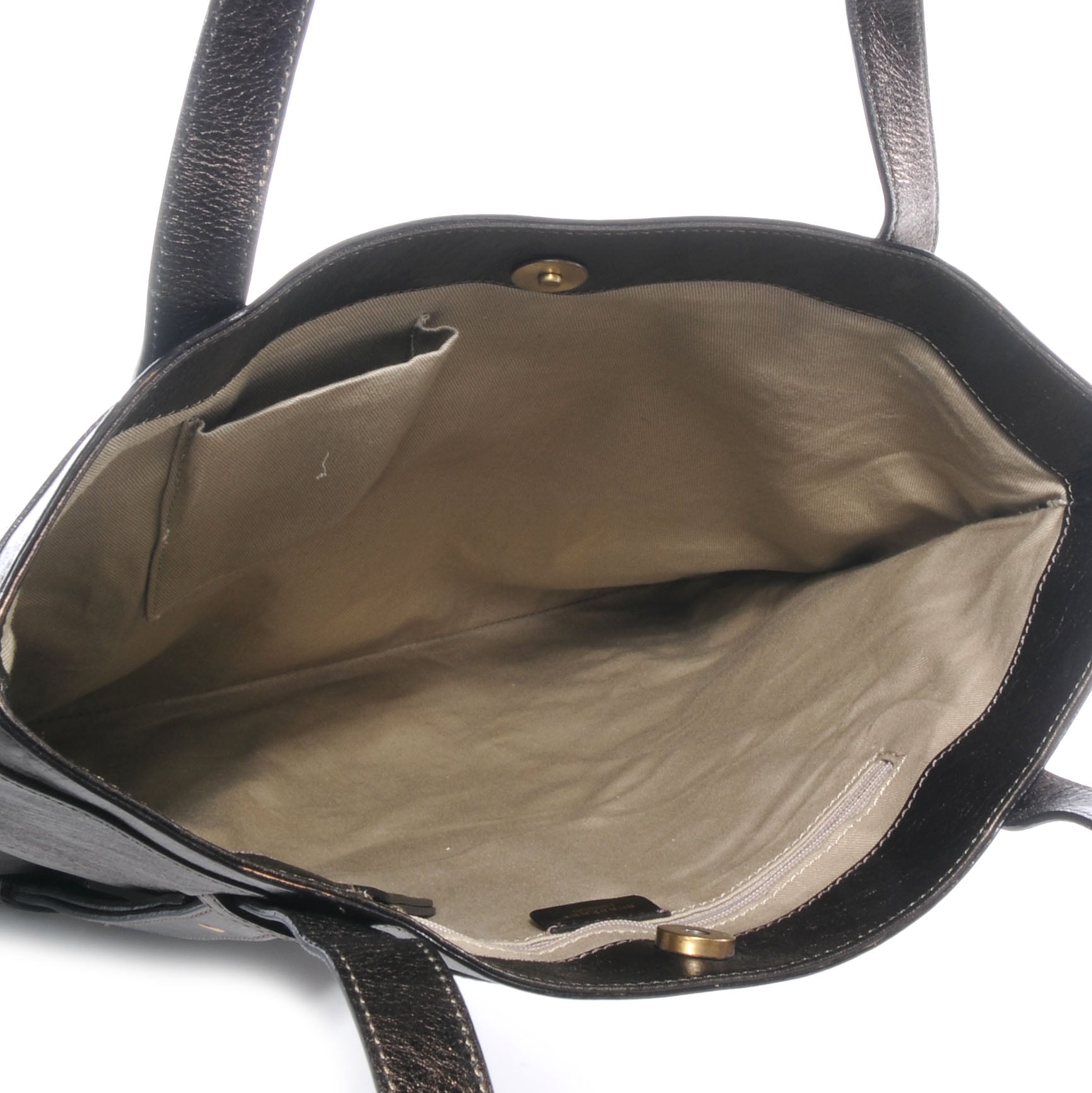 Burberry Leather Flat Portrait Tote Bronze 5 of 7