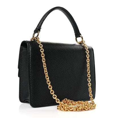 Mulberry Grained Calfskin Small Amberley Top Handle Crossbody Black 3 of 8
