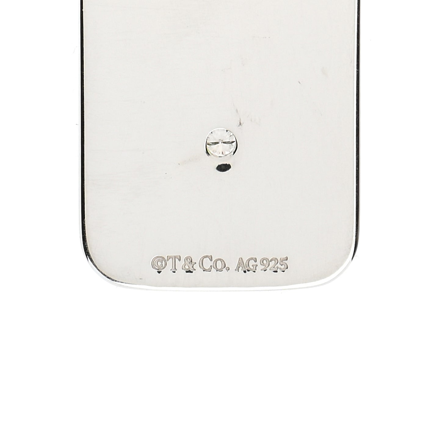 Sterling Silver Diamond Best Logo Charm