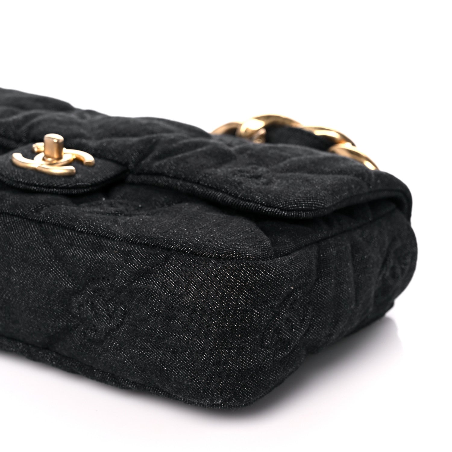 Chanel Denim Quilted Medium Funky Town Flap Black 10 of 12