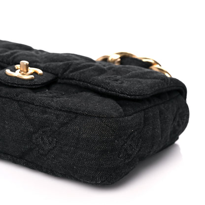 Chanel Denim Quilted Medium Funky Town Flap Black 10 of 12