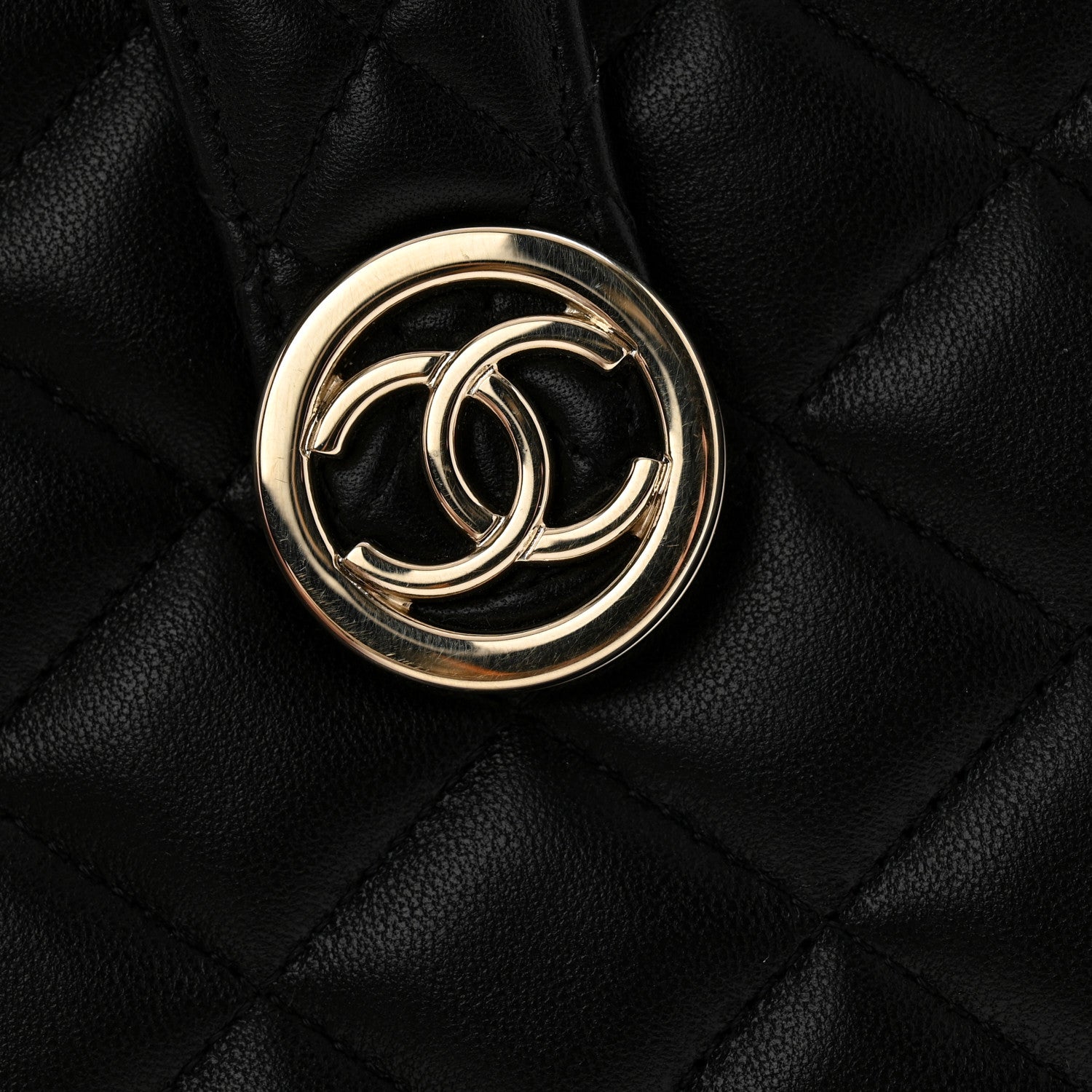 Chanel Lambskin Minaudiere Vanity With Handle Black 10 of 10